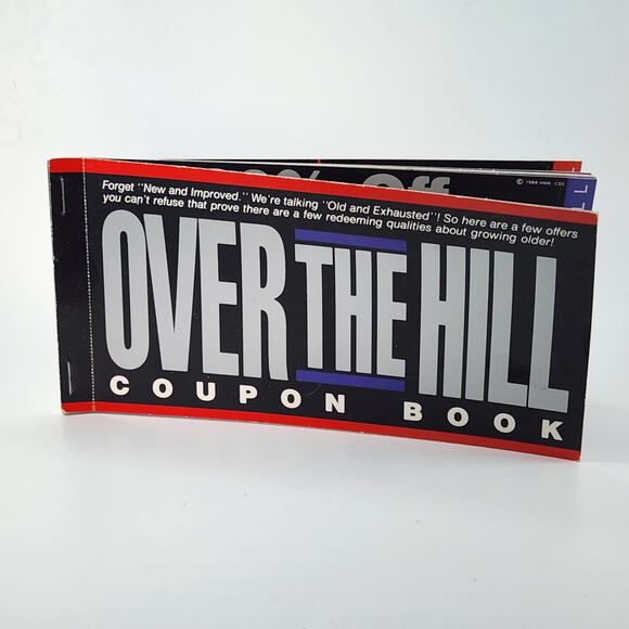 Vintage 1988 Hallmark "Over the Hill" Gag Coupon Book – 80s Retro Birthday Gift - Picture 3 of 10